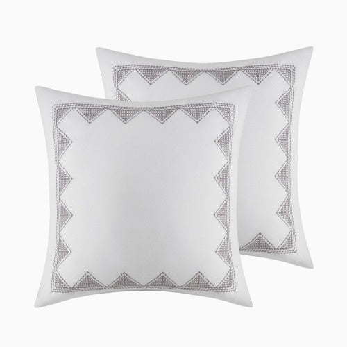 Full Queen Cotton Printed Duvet Cover Set With Chenille - Patrian Supply Co.