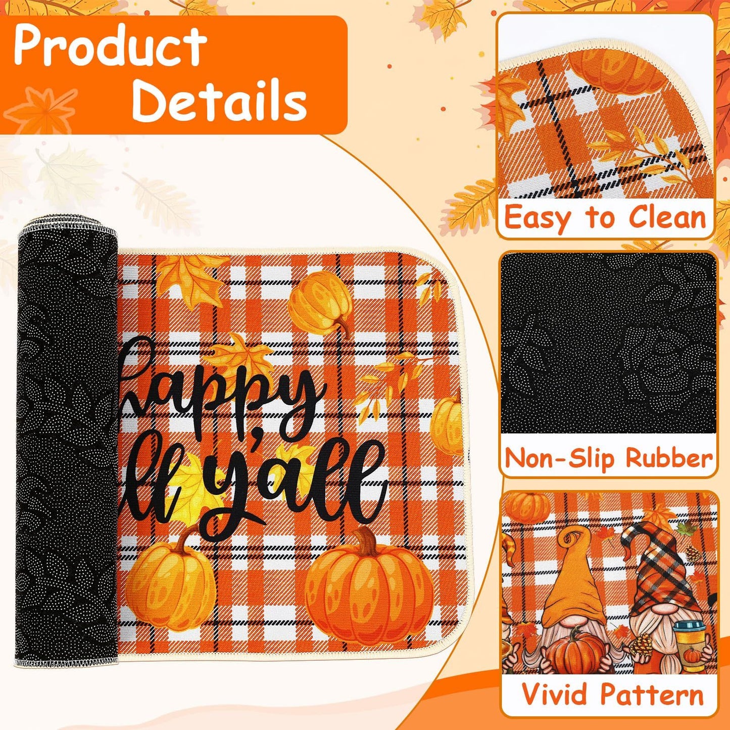 Fall Kitchen Mat Set Of 2 - Patrian Supply Co.