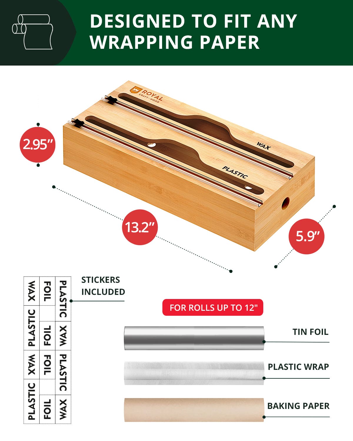 Wrap Organizer, 2 Slots - Patrian Supply Co.