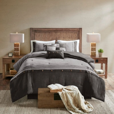 7 Piece Faux Suede Comforter Set - Patrian Supply Co.