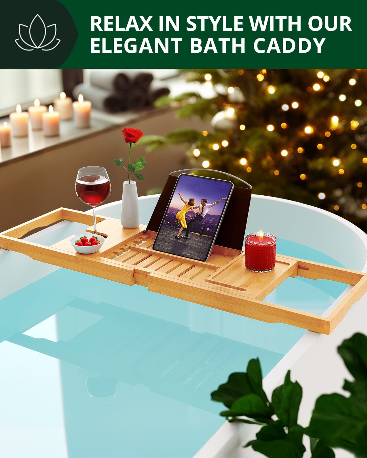 Bathtub Caddy Tray Lite, Natural - Patrian Supply Co.