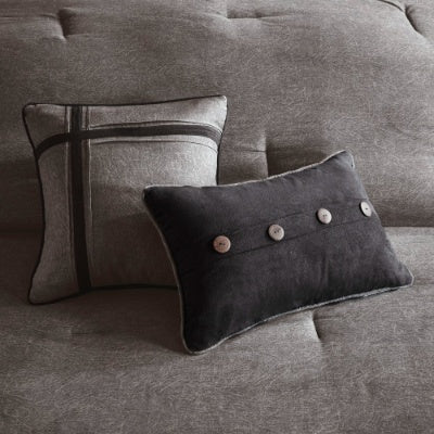 7 Piece Faux Suede Comforter Set - Patrian Supply Co.