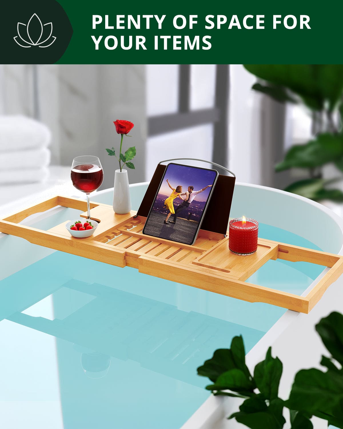 Bathtub Caddy Tray Lite, Natural - Patrian Supply Co.