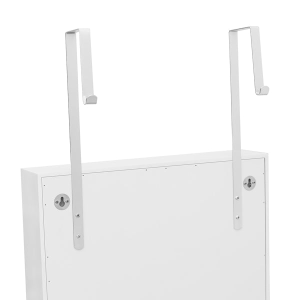 Full Mirror Wall Hanging, 4 Layers Of Storage, 3 Storage Boxes, Wooden Stickers