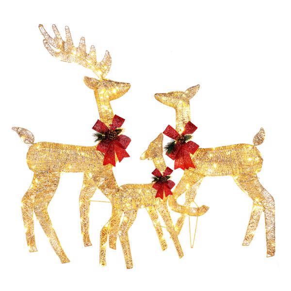 Golden Elk Family Courtyard Elk Decoration - Patrian Supply Co.