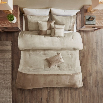 7 Piece Faux Suede Comforter Set - Patrian Supply Co.