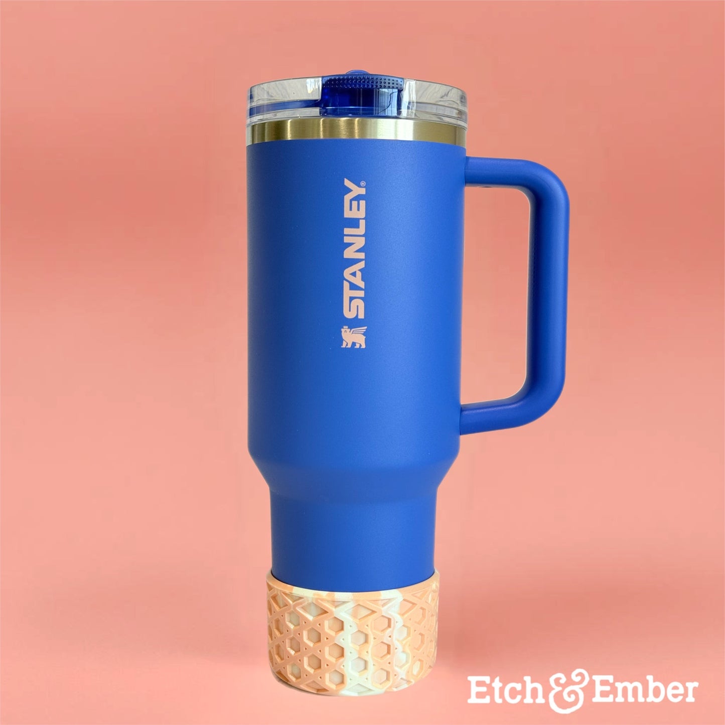 Peaches & Cream Waffle Tumbler Boot -Fall fits 20-40oz