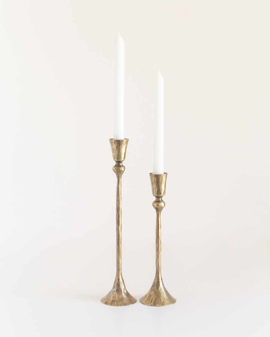Gemini Hand-Forged Iron Candle Stands | Set of 2 - Patrian Supply Co.