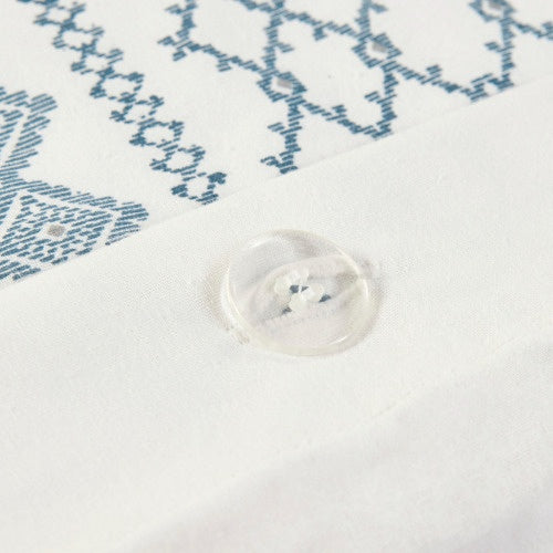 Full Queen Cotton Printed Duvet Cover Set With Chenille - Patrian Supply Co.