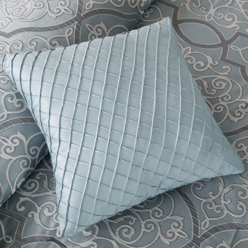 12 Piece Comforter Set With Cotton Bed Sheets Blue King - Patrian Supply Co.