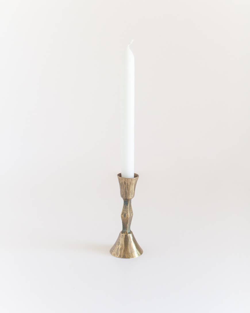 Low Diamond Hand-Forged Iron Candle Stand - Patrian Supply Co.