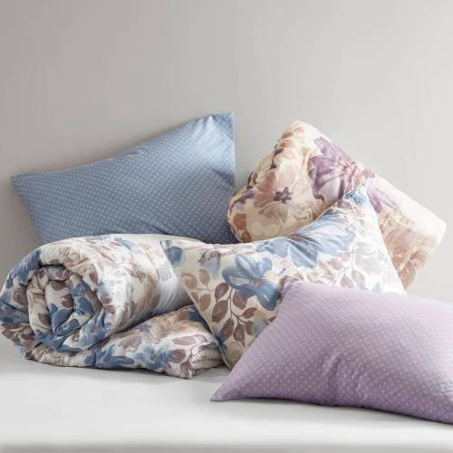 Floral Comforter Set With Bed Sheets Blue Queen - Patrian Supply Co.