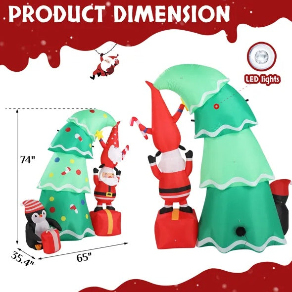 6 FT Lighted Christmas Inflatable Decoration - Patrian Supply Co.