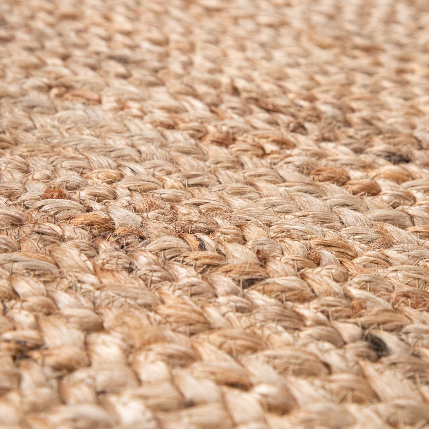 Jute Rug Kaia Hand-Woven with Natural Fibers in Wooden Brown