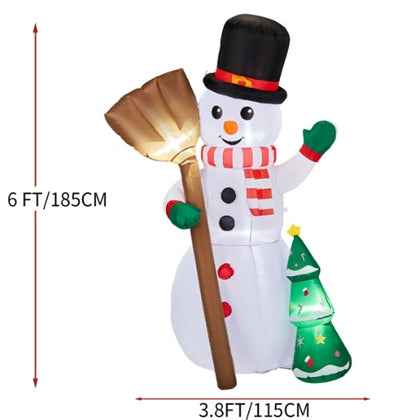 6.2FT Broom, Snowman and Tree - Patrian Supply Co.