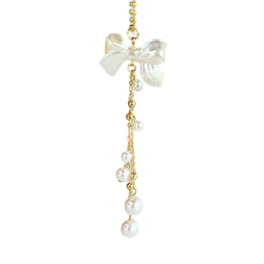 PEARL BOW Charm - Tumbler Handle Charm