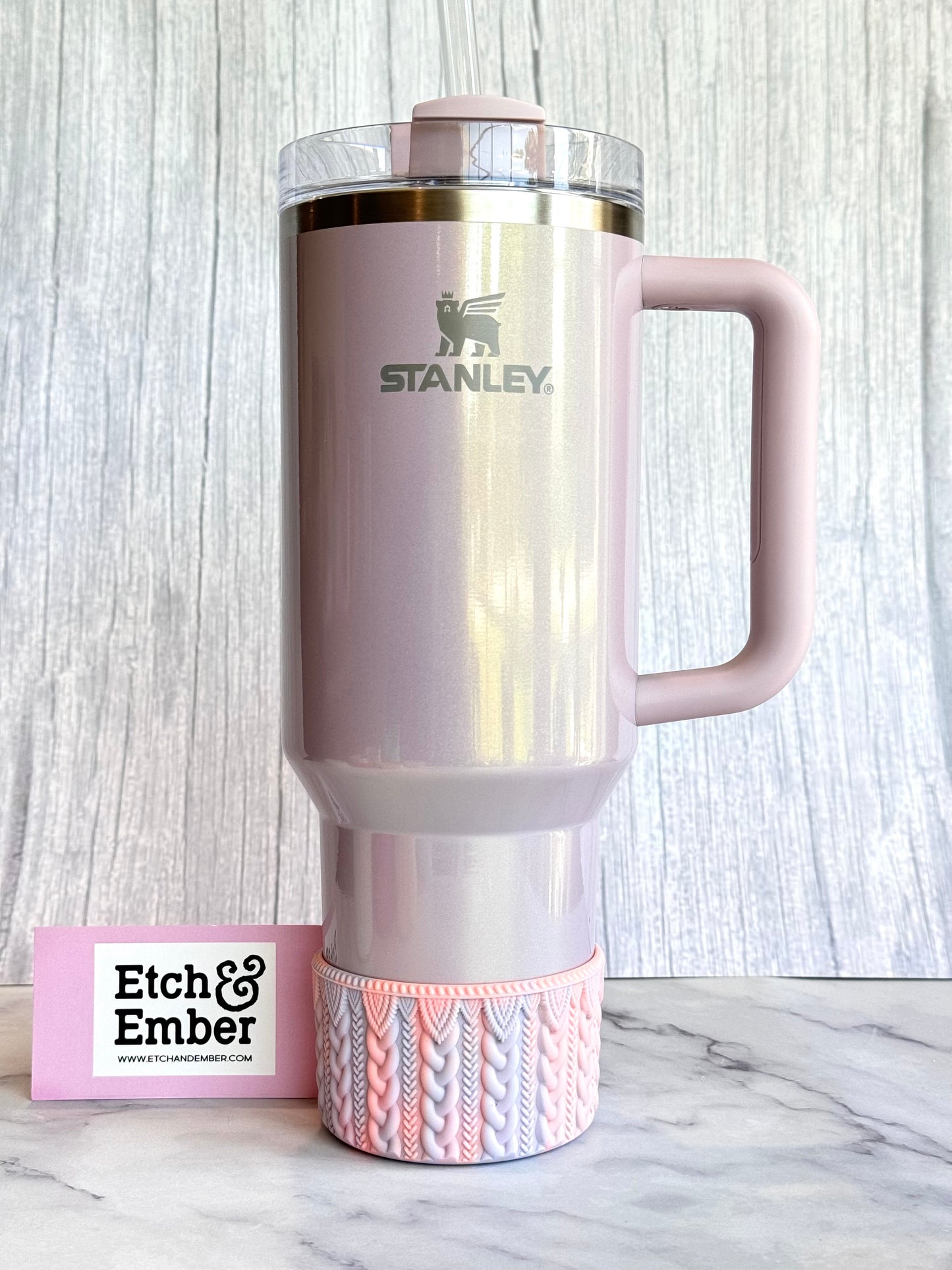 ORCHID REMIX MACRAME Tumbler Boot -fits 20-40oz