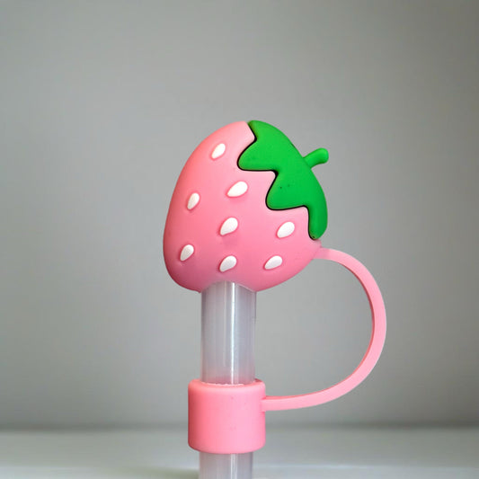 STRAWBERRY Straw Toppers
