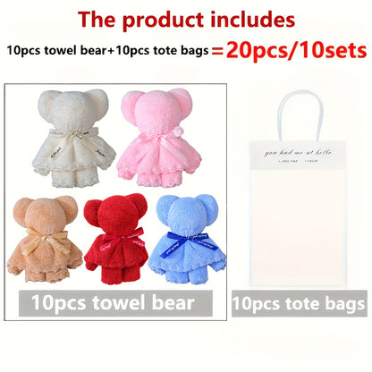20 Piece Cute Bear Towel Gift Set