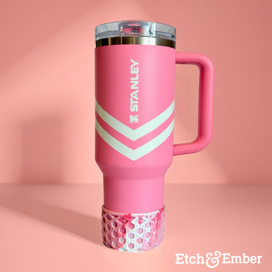 Strawberry Swirl WAFFLE Tumbler Boot -fits 20-40oz