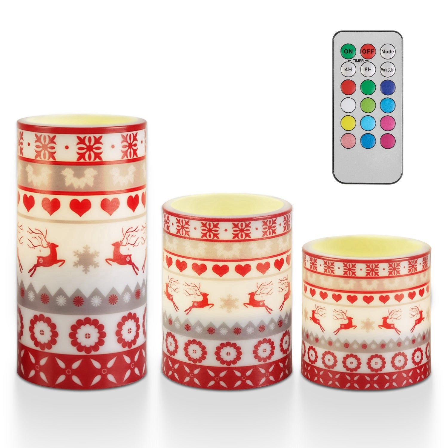 3Pack Christmas Flameless LED Candles - Patrian Supply Co.