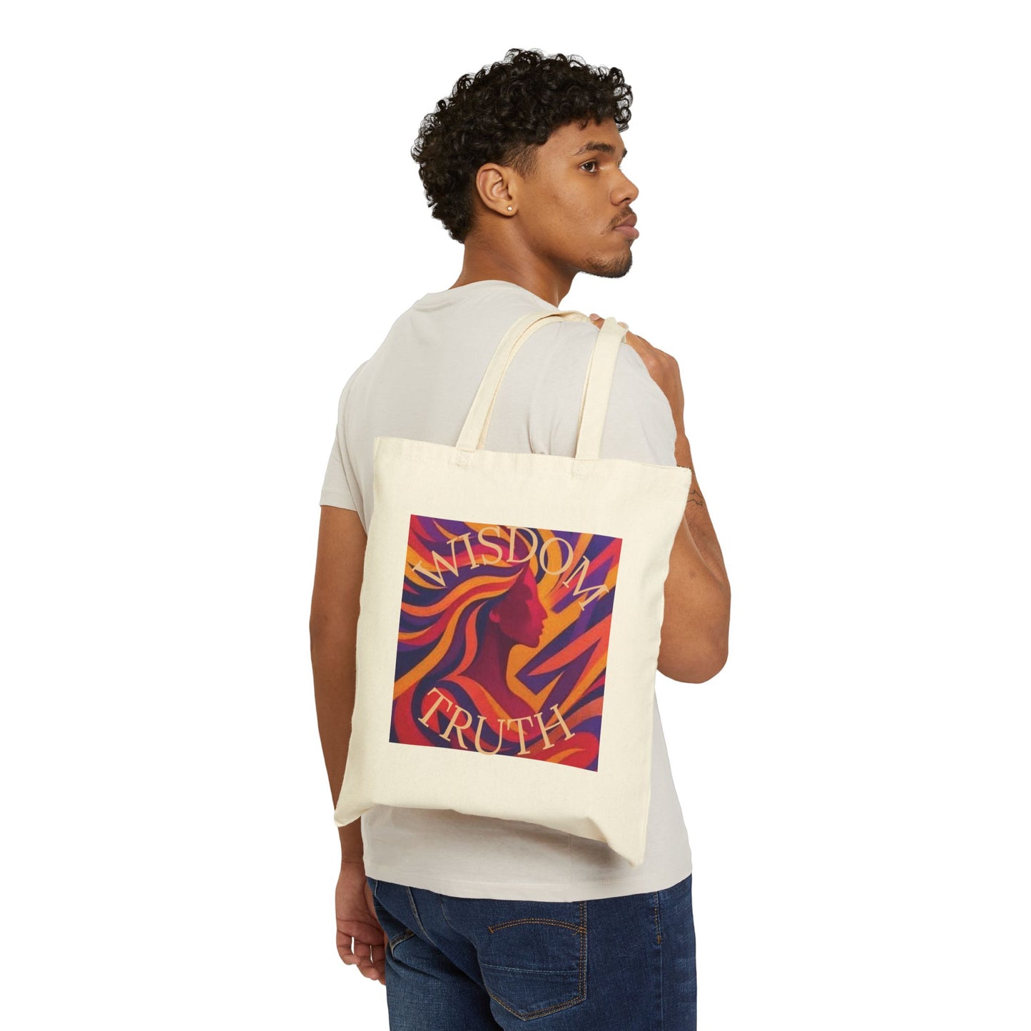Wisdom & Truth Cotton Canvas Tote Bag