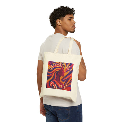 Wisdom & Truth Cotton Canvas Tote Bag