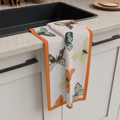 Butterfly Garden Microfiber Tea Towel