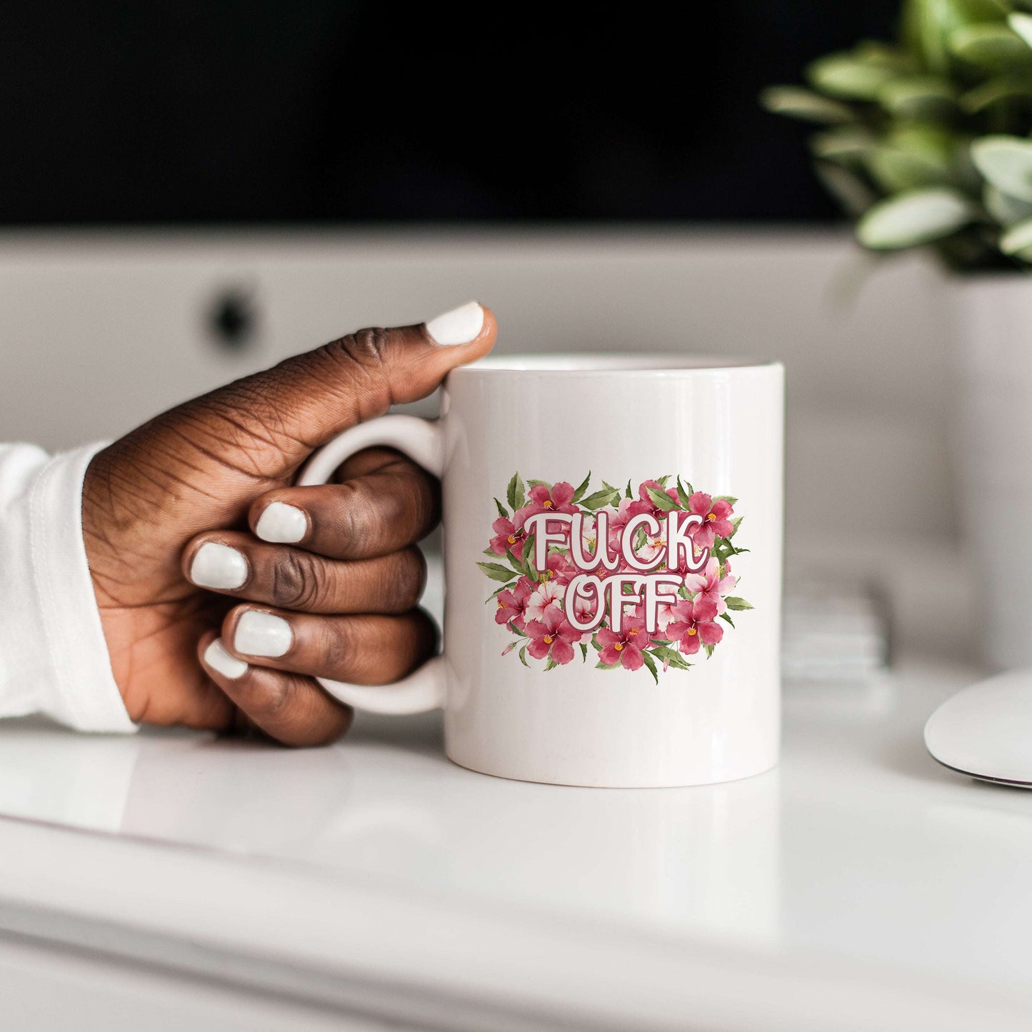 Fuck Off Flowery Language Mug
