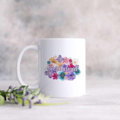 Overwhelmed Flowery Language Mug