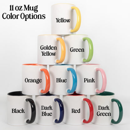 Fuck Floral Pink Grey Mug