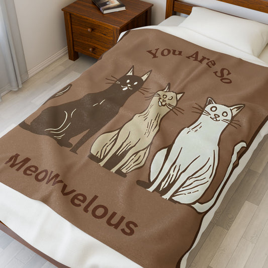 Meowvelous Cat Plush Blanket |