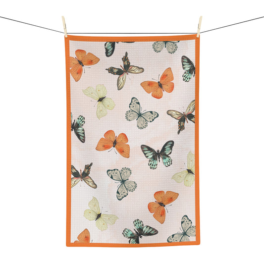 Butterfly Garden Microfiber Tea Towel