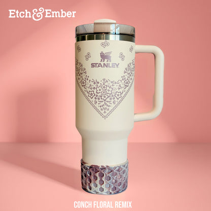 Conch Floral Remix WAFFLE Tumbler Boot -fits 20-40oz
