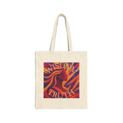 Wisdom & Truth Cotton Canvas Tote Bag