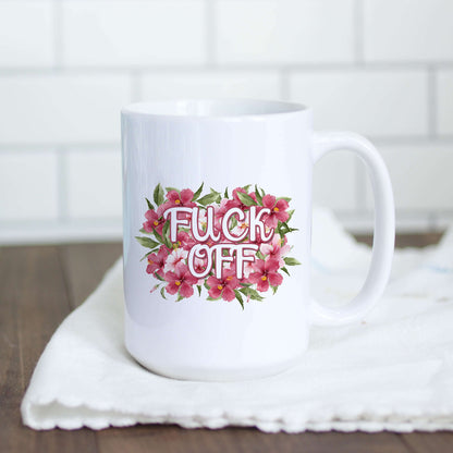 Fuck Off Flowery Language Mug