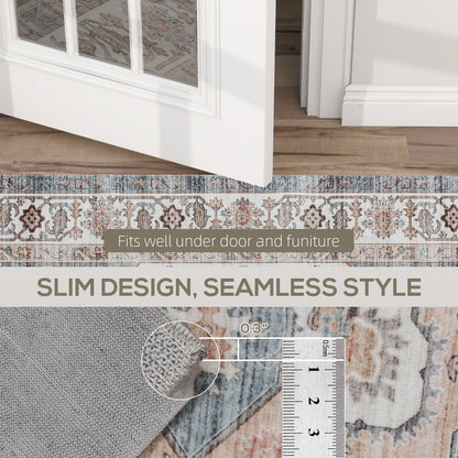 8x10 Area Rug, Vintage Machine Washable Rug