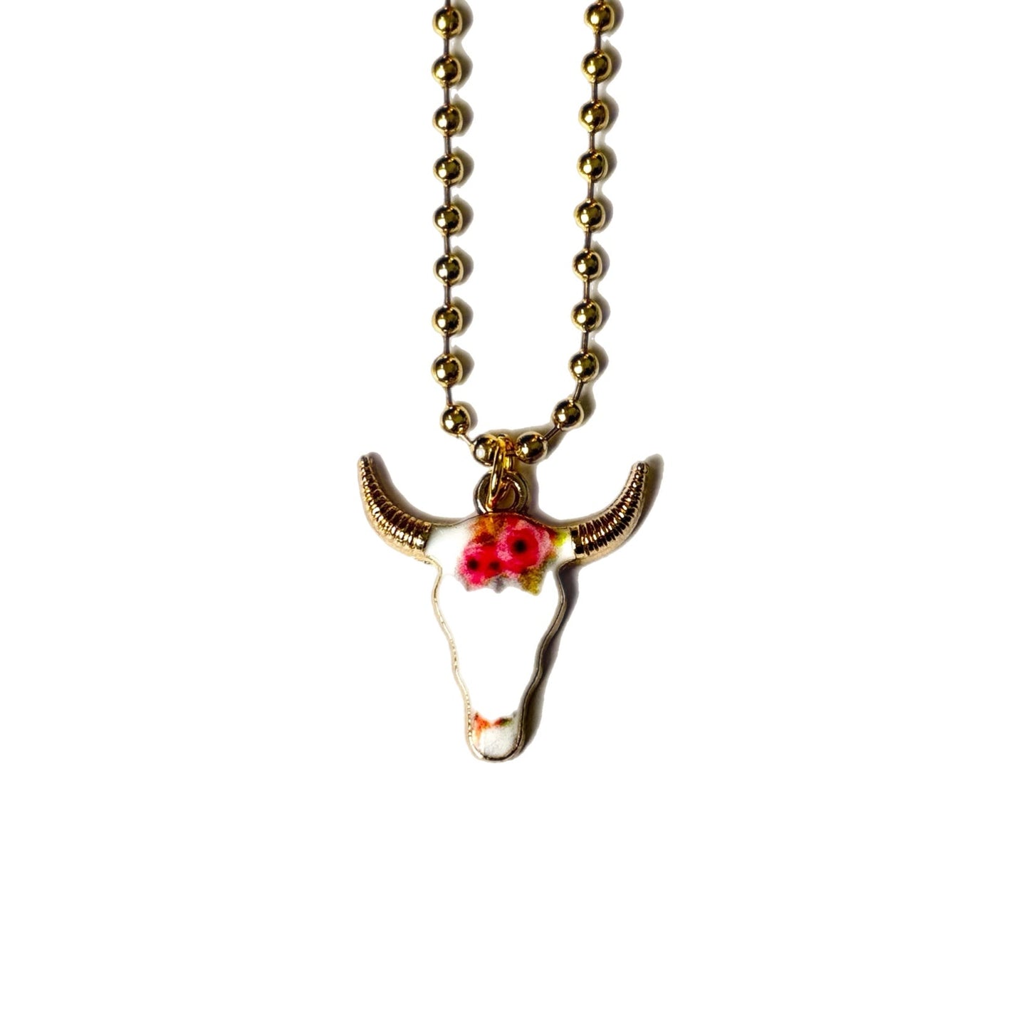 Cow Skull Charm - Tumbler Handle Charm