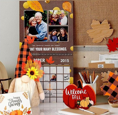 Fall Gnome Tiered Tray Decorations Set - Patrian Supply Co.