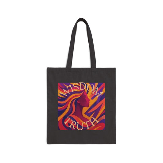 Wisdom & Truth Cotton Canvas Tote Bag