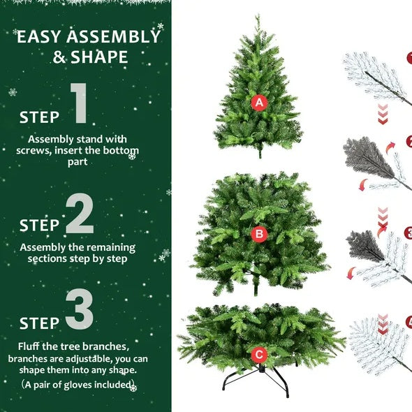 5FT PE PVC Mixed Automatic Christmas Tree - Patrian Supply Co.