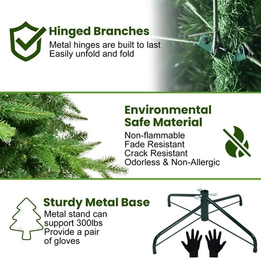 5FT PE PVC Mixed Automatic Christmas Tree - Patrian Supply Co.