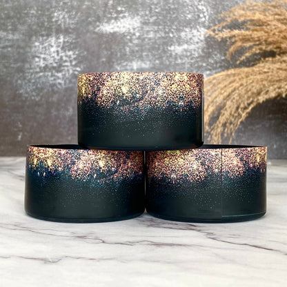 BLACK GOLD GLITTER Tumbler Boot -fits 20-40oz