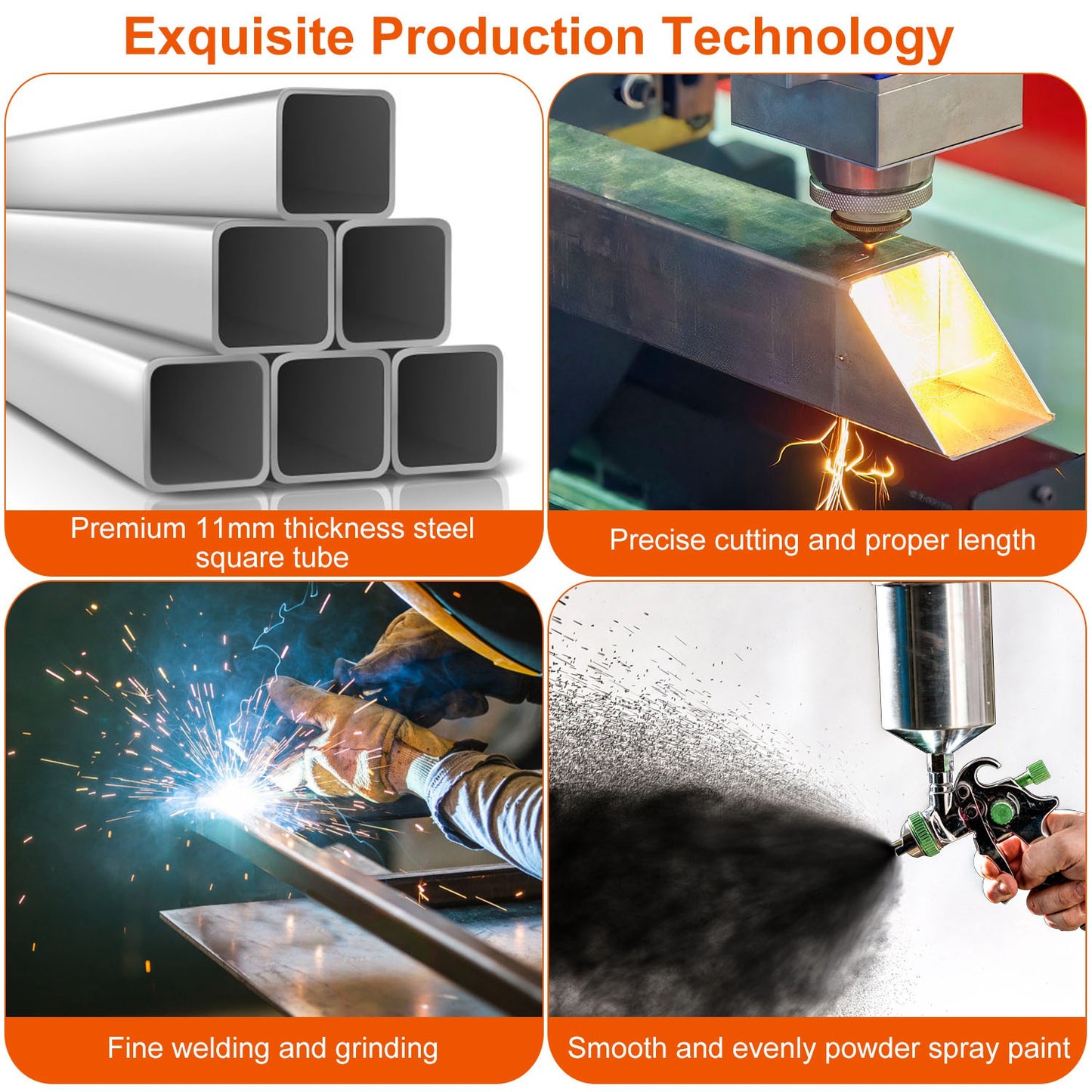 1Pc Firewood Log Rack 220LBS Steel Wood Lumber Storage