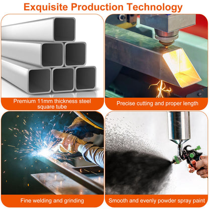 1Pc Firewood Log Rack 220LBS Steel Wood Lumber Storage