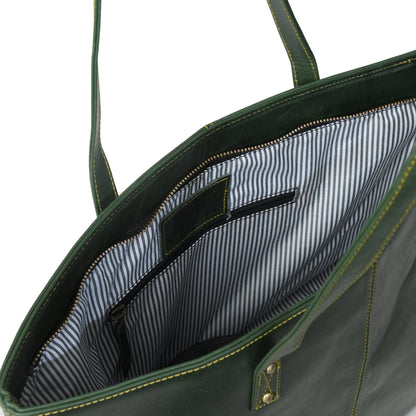 The Kim Tote Bag - Green