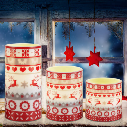 3Pack Christmas Flameless LED Candles - Patrian Supply Co.