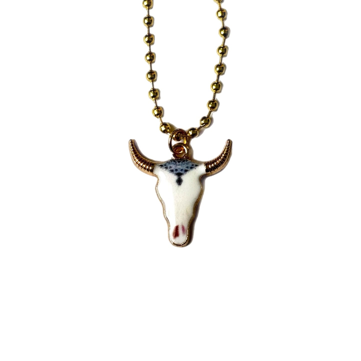 Cow Skull Charm - Tumbler Handle Charm