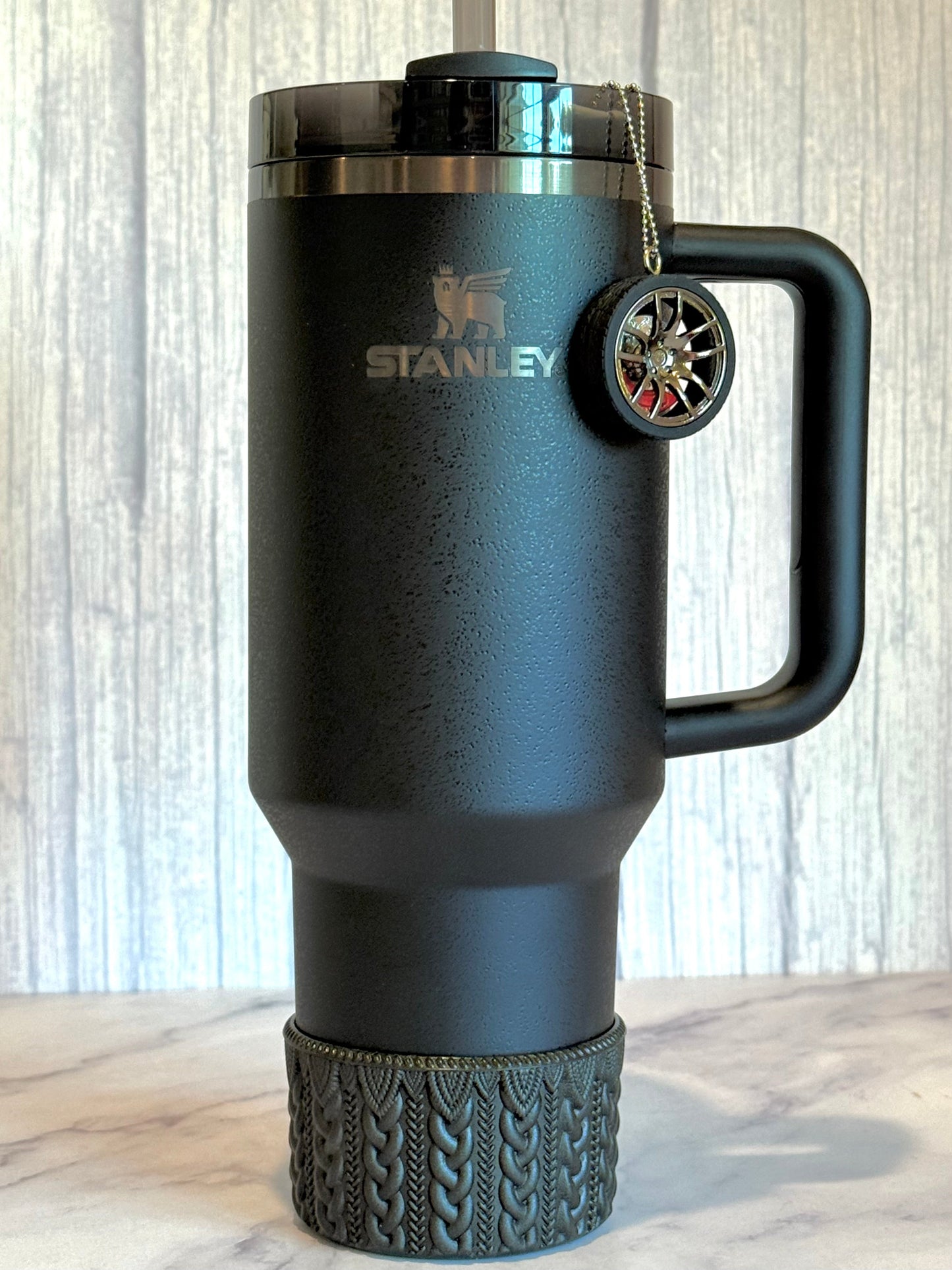 Racecar Wheel Charm - Tumbler Handle Charm