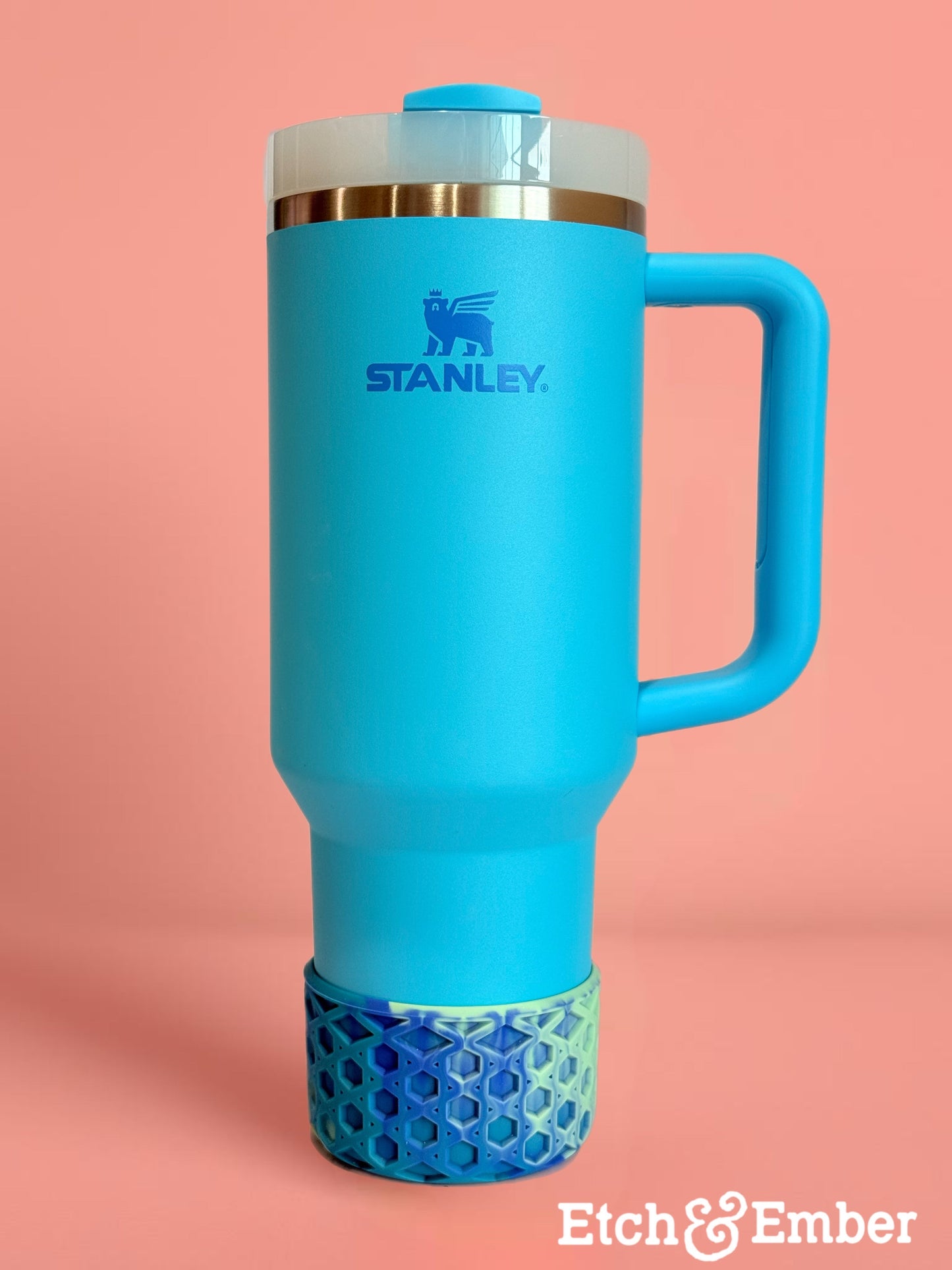 Coastal Teal WAFFLE Tumbler Boot -fits 20-40oz